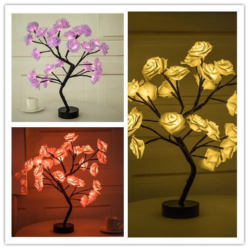 Rose Flower LED Table Lamp