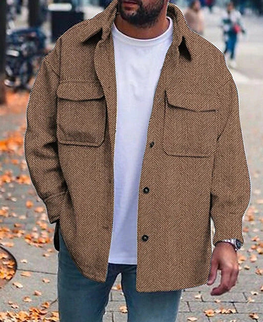 Men’s Polo Collar Coat