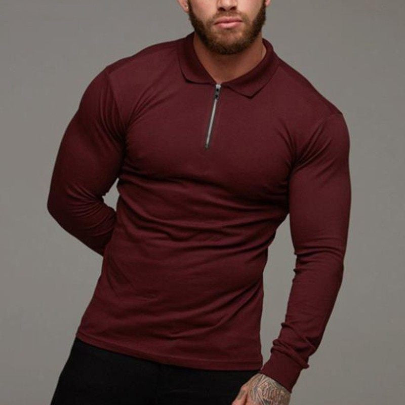 Men’s Long Sleeve Polo T-Shirt