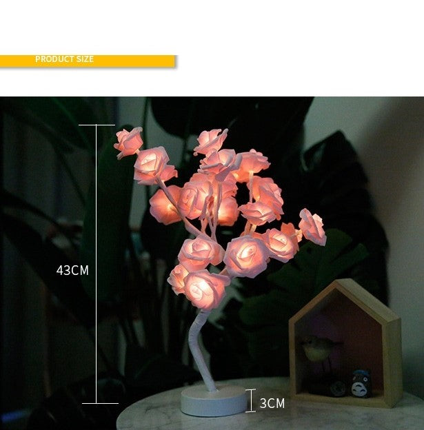 Rose Flower LED Table Lamp