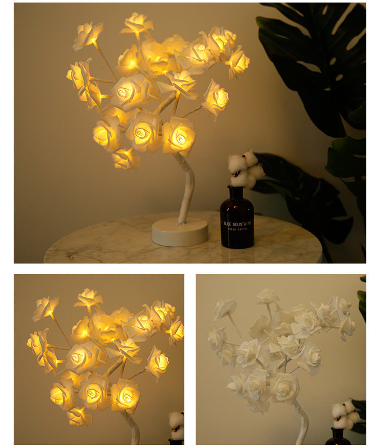 Rose Flower LED Table Lamp
