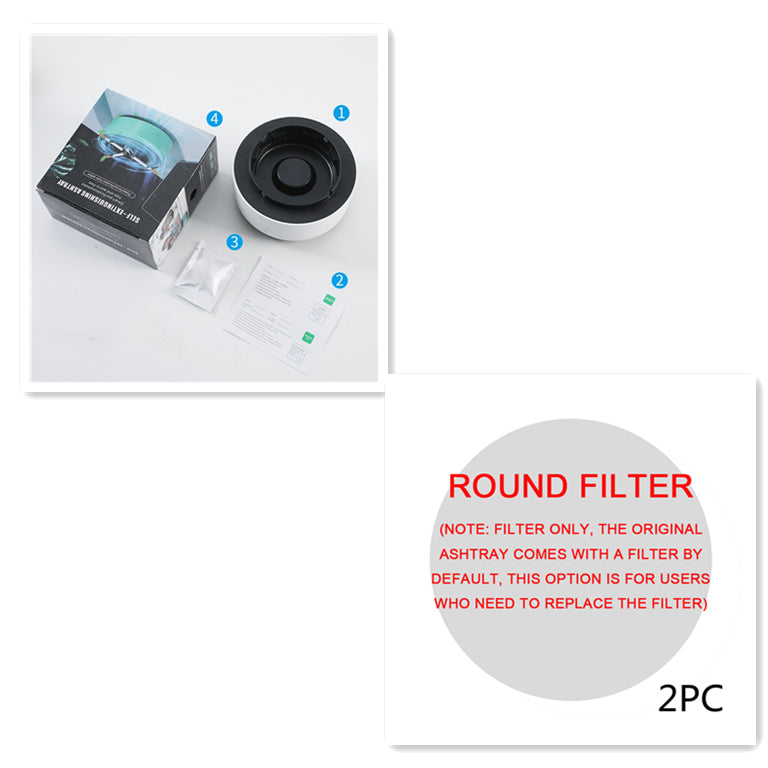 Portable Smoke Eliminating Ashtray with Air Purifier