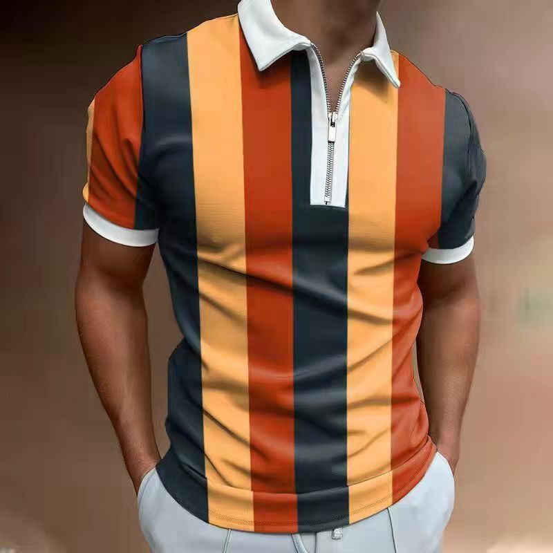 Men’s Striped Polo Shirt