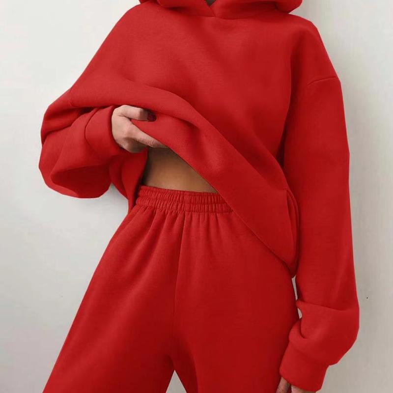 Women's Two-Piece Hooded Sweater Set