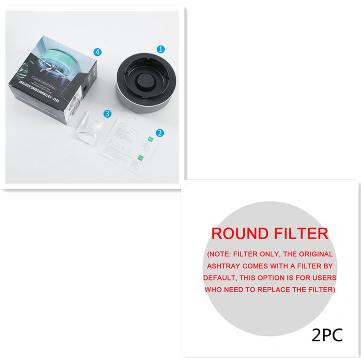 Portable Smoke Eliminating Ashtray with Air Purifier