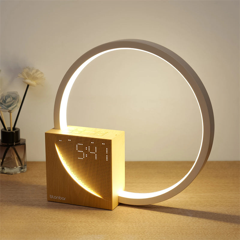 Bedside Touch Table Lamp with Natural Sounds & Alarm Clock