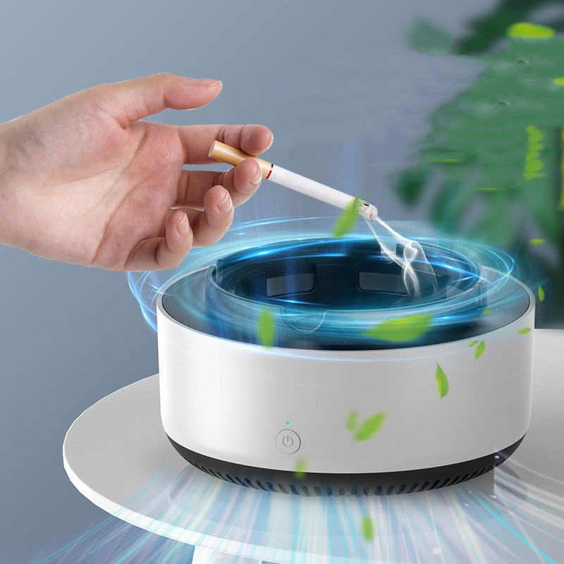 Portable Smoke Eliminating Ashtray with Air Purifier