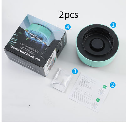 Portable Smoke Eliminating Ashtray with Air Purifier