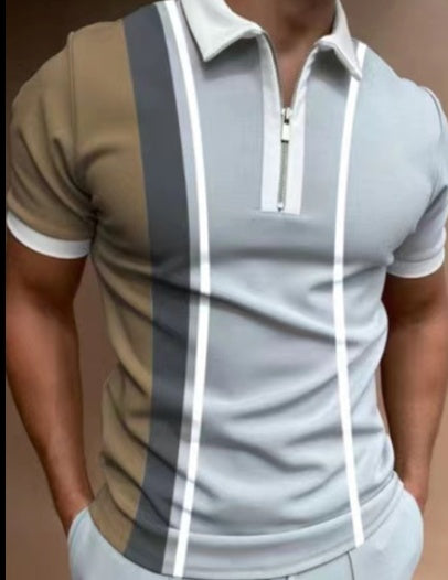 Men’s Striped Polo Shirt