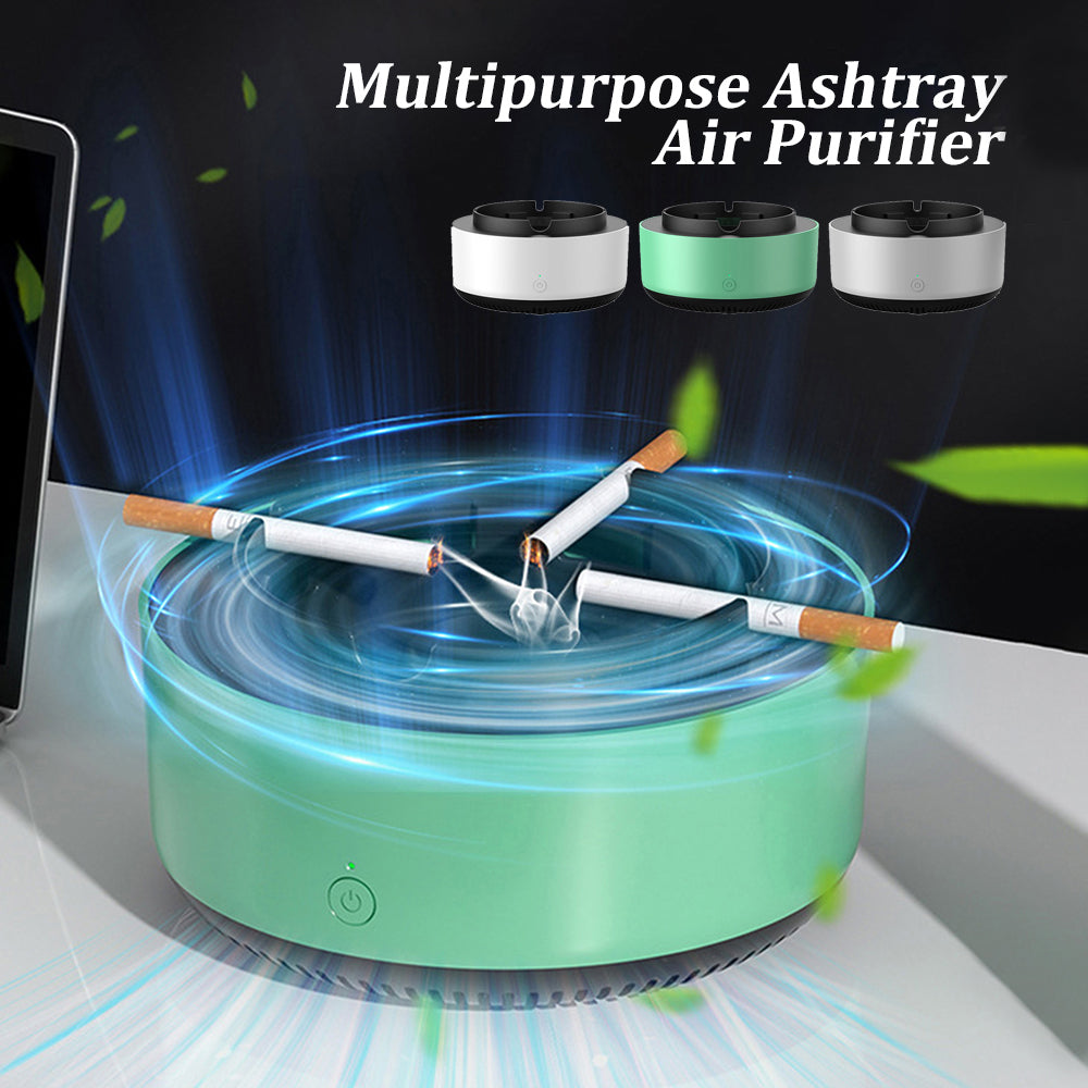 Portable Smoke Eliminating Ashtray with Air Purifier